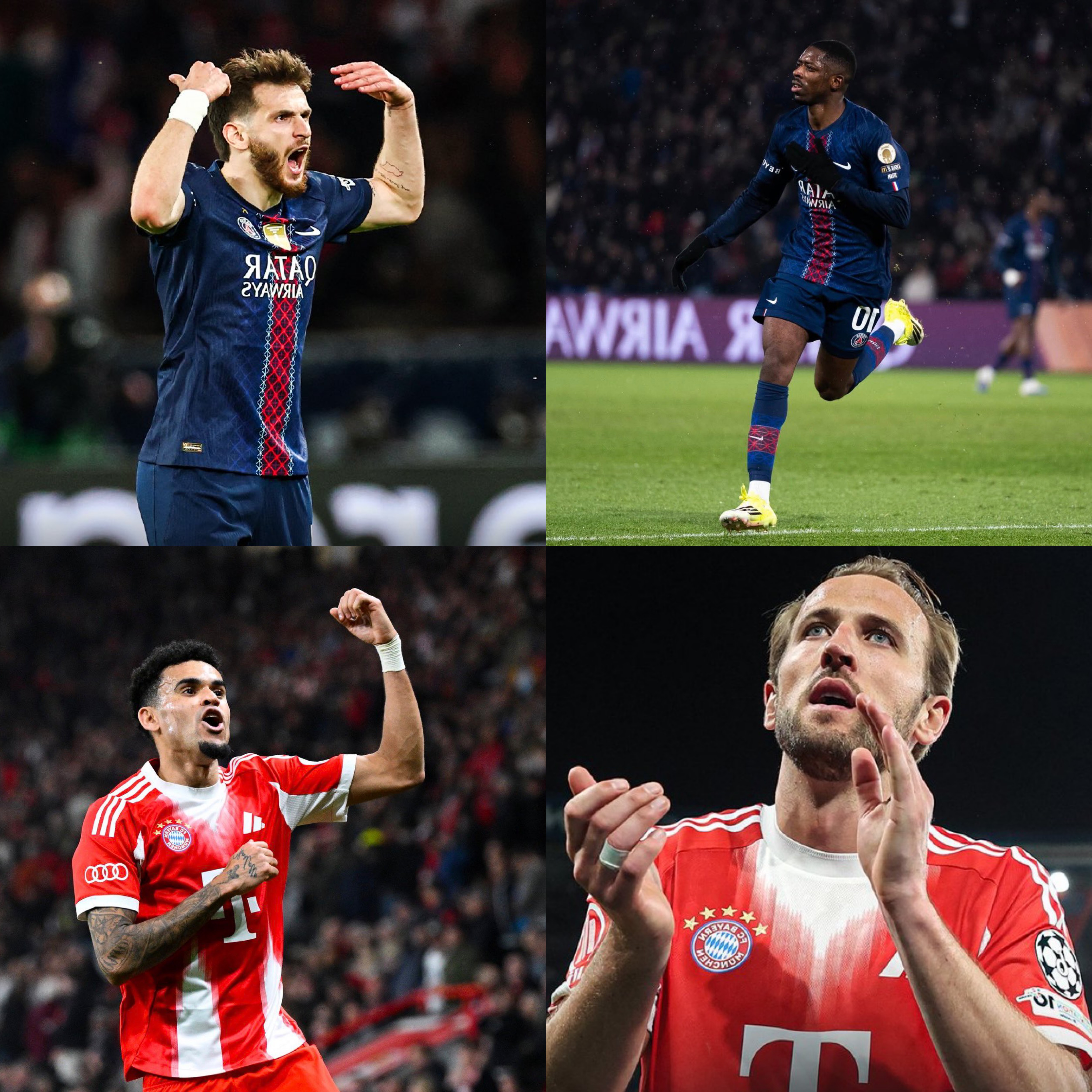 Çempionlar Liqası: “PSJ - Bayern”də qol qola qarışdı