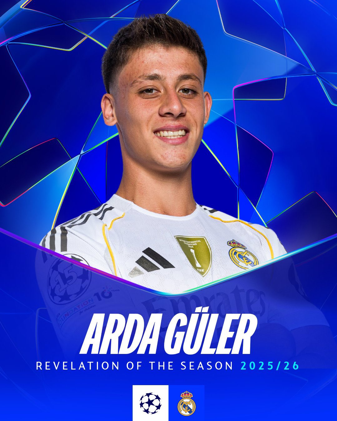 Arda Güler Ç/L-də “İlin kəşfi” oldu